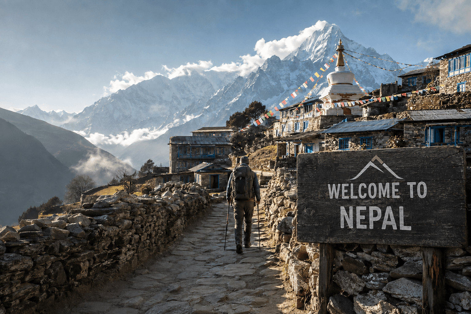 Himalayan mountain landscape
